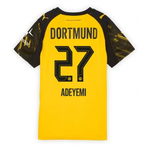 Billige Fotballdrakt Borussia Dortmund Karim Adeyemi #27 Replika Hjemmedrakt Dame 2025-26 Kortermet Billige Fotballdrakt Borussia Dortmund Karim Adeyemi #27 Replika Hjemmedrakt Dame 2025-26 Kortermet